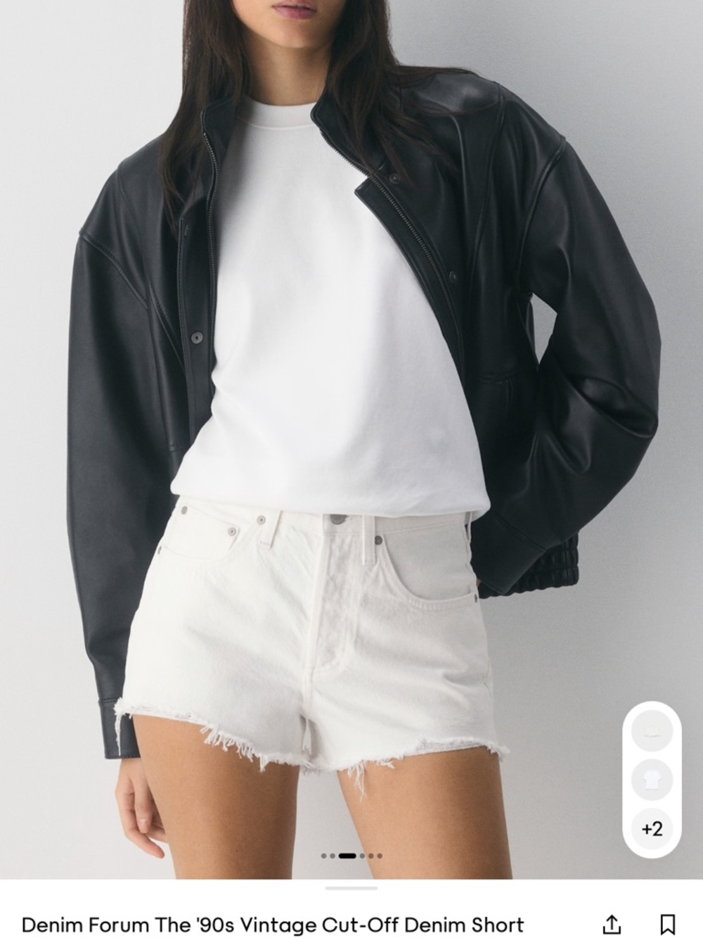 Denim Forum The 90s Cut-Off Denim Short
